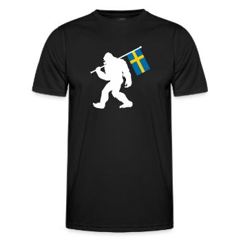 Sweden - Men's Functional T-Shirt - black - Front - AI Model Male 178 dark (178cm)