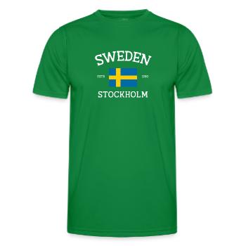 Suède - T-shirt sport Homme - vert - Devant - AI Model Male 178 dark (178cm)