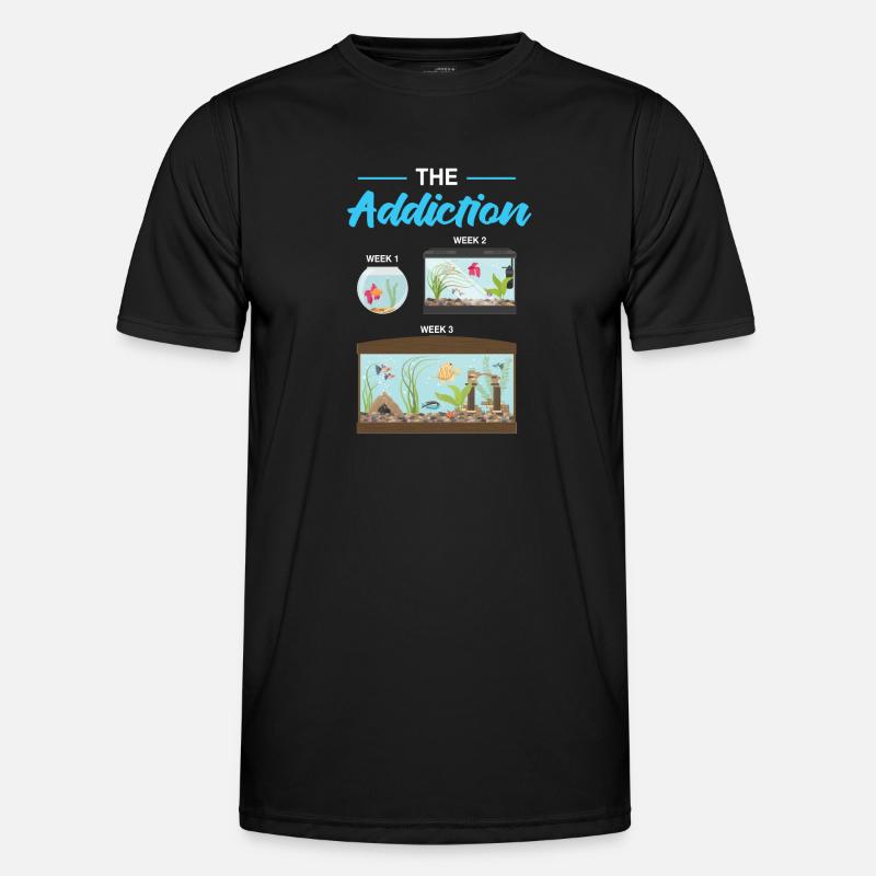 Aquarium Männer Funktions-T-Shirt