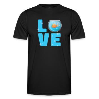 Aquarium - T-shirt sport Homme - noir - Devant - AI Model Male 178 dark (178cm)