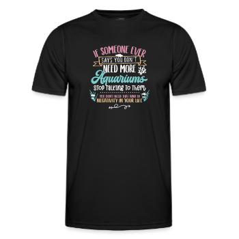 Aquarium - T-shirt sport Homme - noir - Devant - AI Model Male 178 dark (178cm)