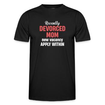 Kürzlich Geschiedene Mutter - Männer Funktions-T-Shirt - Schwarz - Vorne - AI Model Male 178 dark (178cm)