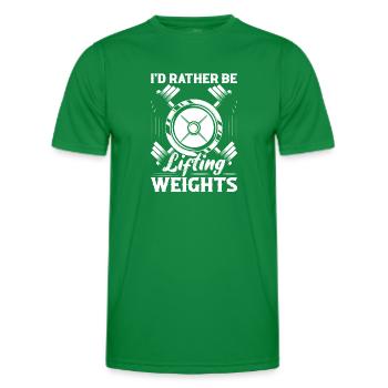 Soulever des poids Entraînement Entraînement Haltérophilie - T-shirt sport Homme - vert - Devant - AI Model Male 178 dark (178cm)