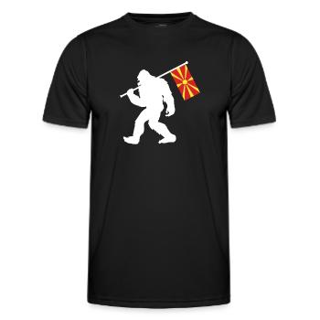 Nord Mazedonien - Männer Funktions-T-Shirt - Schwarz - Vorne - AI Model Male 178 dark (178cm)