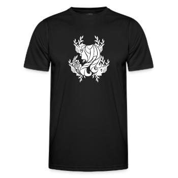 Sternzeichen Jungfrau Symbol - Männer Funktions-T-Shirt - Schwarz - Vorne - AI Model Male 178 dark (178cm)