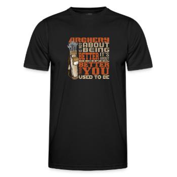 Archerie - T-shirt sport Homme - noir - Devant - AI Model Male 178 dark (178cm)