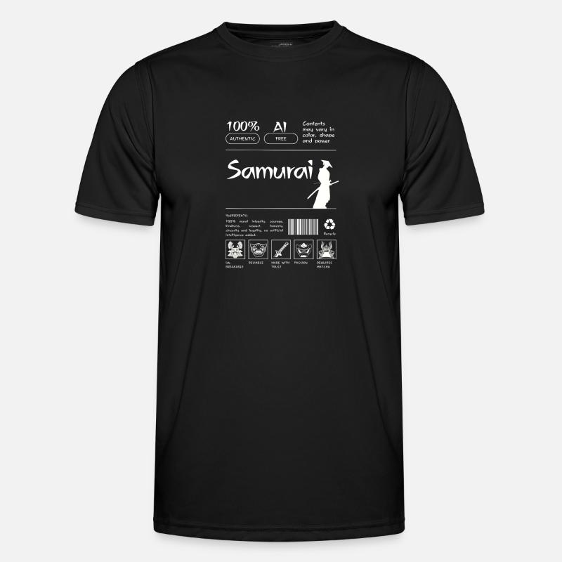 Samurai Leaflet - Men's Functional T-Shirt - black