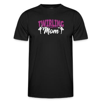 Bâton Twirling Bâton Twirler cadeau - T-shirt sport Homme - noir - Devant - AI Model Male 178 dark (178cm)