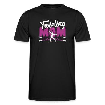 Bâton Twirling Bâton Twirler cadeau - T-shirt sport Homme - noir - Devant - AI Model Male 178 dark (178cm)