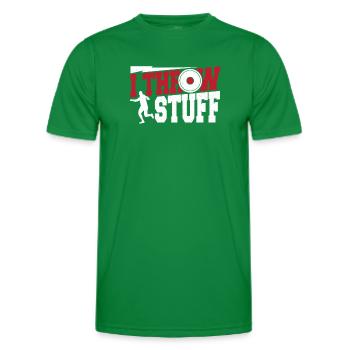 Diskuswerfen Diskuswerfer Geschenk - Männer Funktions-T-Shirt - Kelly Green - Vorne - AI Model Male 178 dark (178cm)