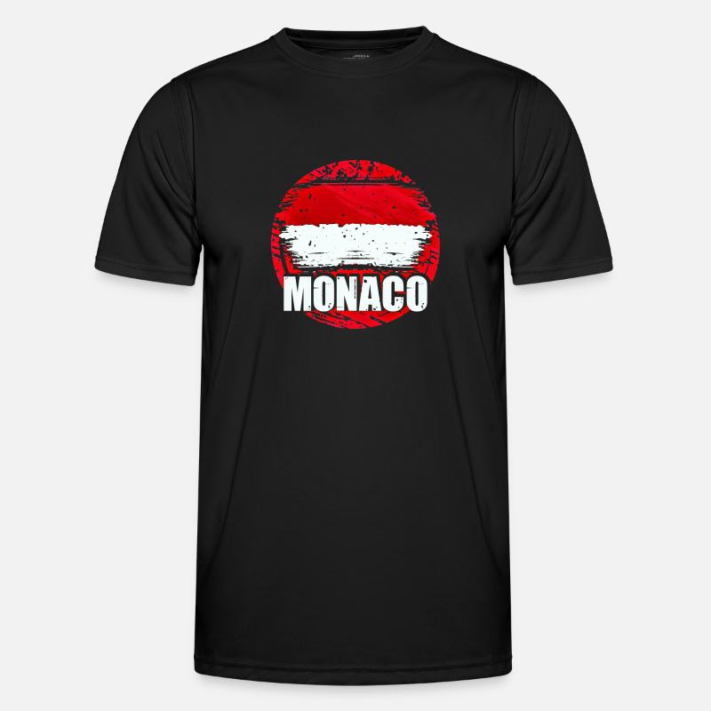 Monaco - Männer Funktions-T-Shirt - Schwarz