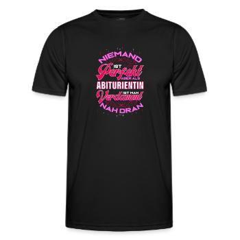 Abiturientin Abschluss Geschenk Abitur für - Männer Funktions-T-Shirt - Schwarz - Vorne - AI Model Male 178 dark (178cm)