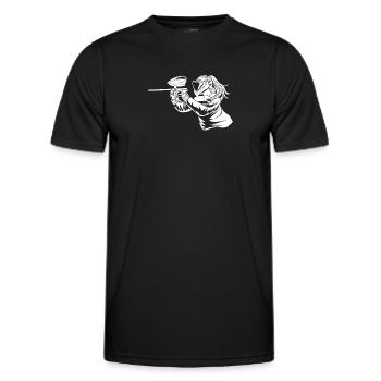 Paintball (Paintball) - T-shirt sport Homme - noir - Devant - AI Model Male 178 dark (178cm)
