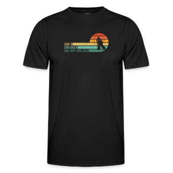 God's Children Are Not For Sale Christian Children - Men's Functional T-Shirt - black - Front - AI Model Male 178 dark (178cm)