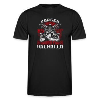 Forgé il y a 00 ans pour le 00e anniversaire du Valhalla - T-shirt sport Homme - noir - Devant - AI Model Male 178 dark (178cm)