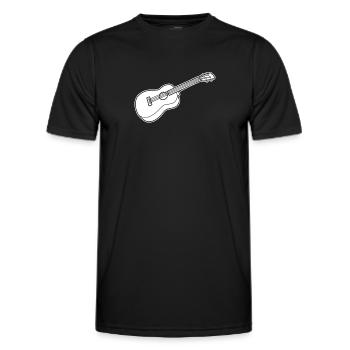 Ukulele - Men's Functional T-Shirt - black - Front - AI Model Male 178 dark (178cm)