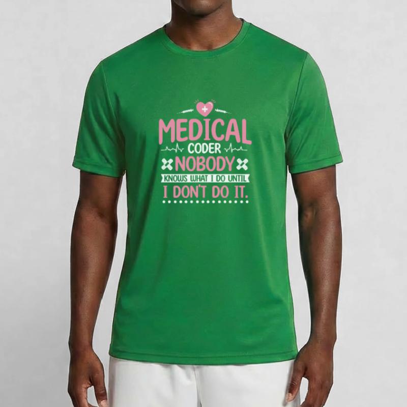Medical Coder Coding Specialist Men's Functional T-Shirt