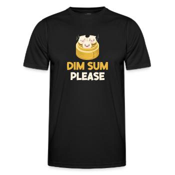 Dimsum Please Hongkong Siomai Zum Mitnehmen - Männer Funktions-T-Shirt - Schwarz - Vorne - AI Model Male 178 dark (178cm)