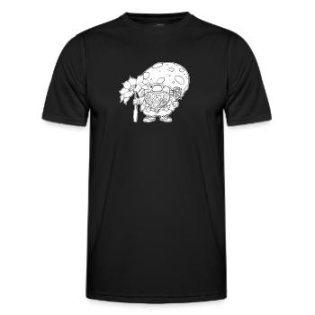 Pilzsammler Pilze - Männer Funktions-T-Shirt - Schwarz - Vorne - AI Model Male 178 dark (178cm)