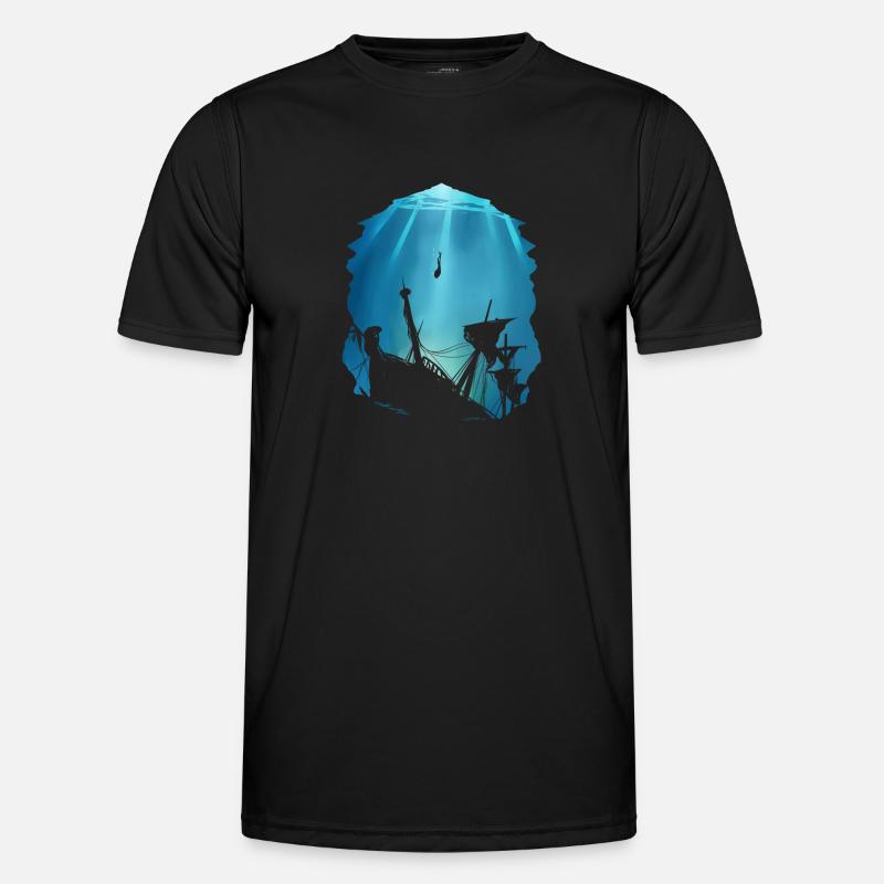 Wreck Diver Gift for Shipwreck Men's Functional T-Shirt