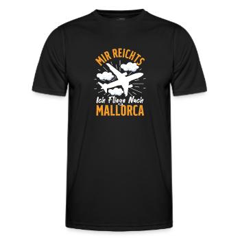 Mir Reichts Ich Fliege Nach Mallorca Auswanderer - Männer Funktions-T-Shirt - Schwarz - Vorne - AI Model Male 178 dark (178cm)