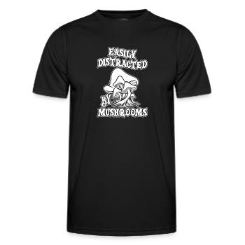 Pilzsammler Pilze - Männer Funktions-T-Shirt - Schwarz - Vorne - AI Model Male 178 dark (178cm)