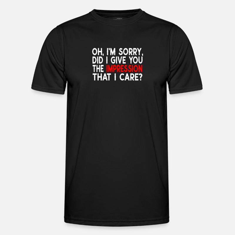 Indifference Sarcasm Different Attitude - Men's Functional T-Shirt - black