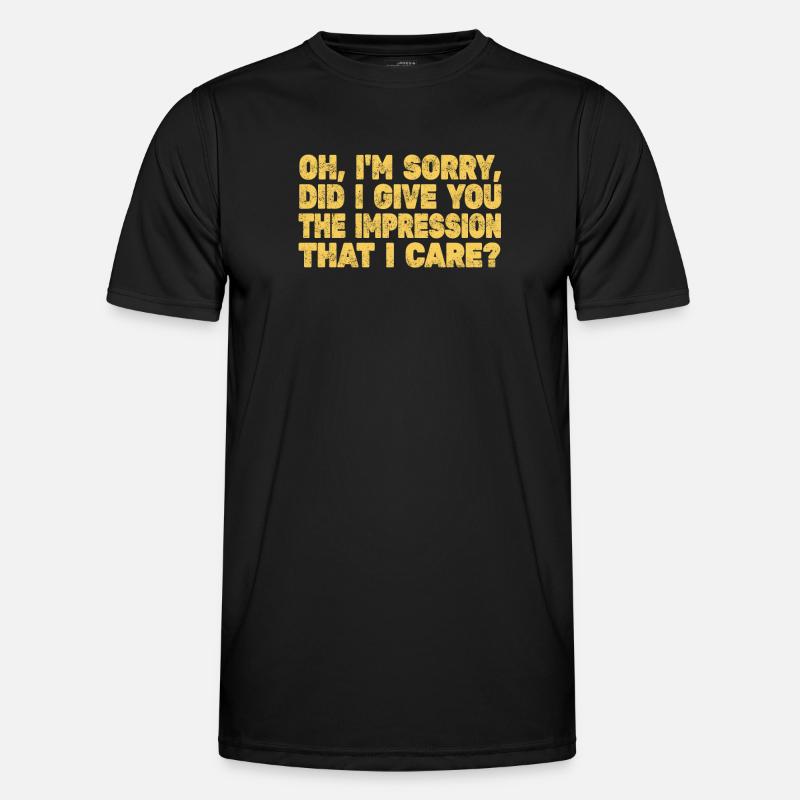 Indifference Sarcasm Different Attitude - Men's Functional T-Shirt - black
