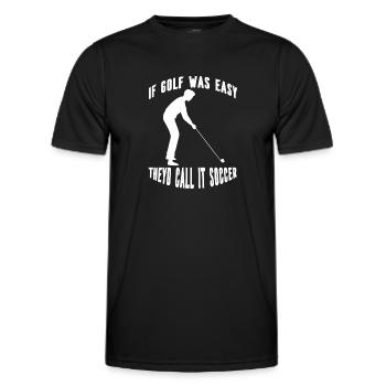 Golfers Golf Golf Club Golf Course Golf - Men's Functional T-Shirt - black - Front - AI Model Male 178 dark (178cm)