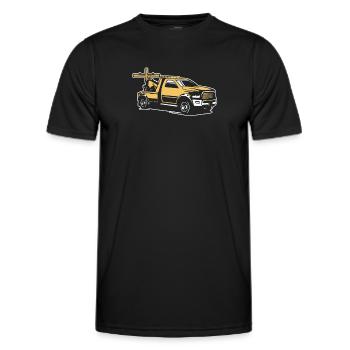 Abschleppdienst Abschlepper - Männer Funktions-T-Shirt - Schwarz - Vorne - AI Model Male 178 dark (178cm)