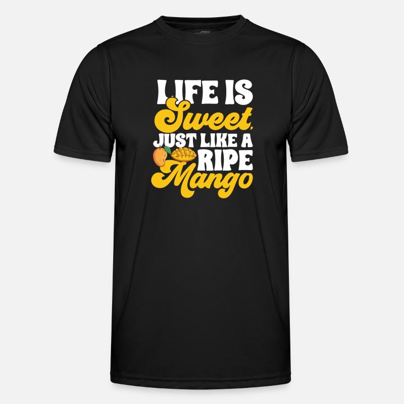 Mango Frucht Mango - Männer Funktions-T-Shirt - Schwarz