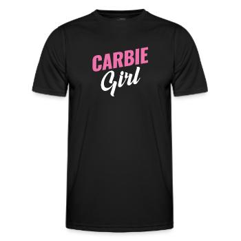 Carbie Girl Kohlenhydrate Liebhaber Frühstück - Männer Funktions-T-Shirt - Schwarz - Vorne - AI Model Male 178 dark (178cm)