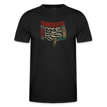 Gastro-entérologie Endoscopie Coloscopie - T-shirt sport Homme - noir - Devant - AI Model Male 178 dark (178cm)