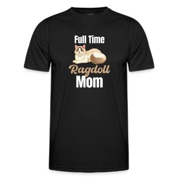 Temps plein Ragdoll Maman Vétérinaire Animaux Chien Chiots - T-shirt sport Homme - noir - Devant - AI Model Male 178 dark (178cm)