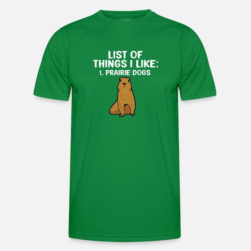 Chien de prairie T-shirt sport Homme