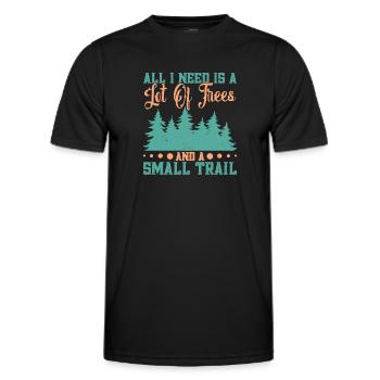 Naturliebhaber Baumliebhaber Naturliebhaber Waldde - Männer Funktions-T-Shirt - Schwarz - Vorne - AI Model Male 178 dark (178cm)