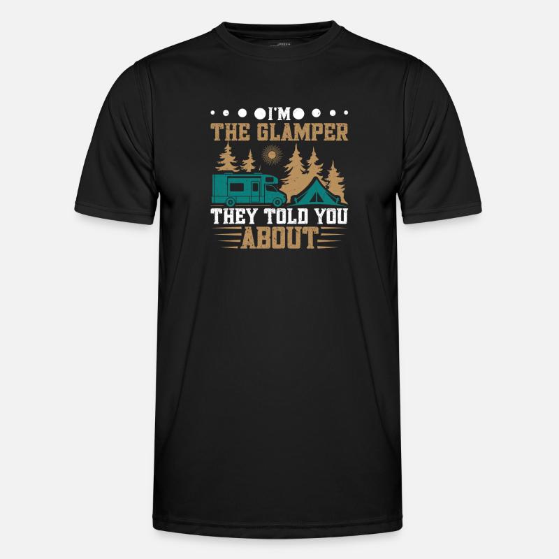 Backpack for camping and hiking glamping Men's Functional T-Shirt