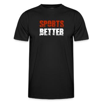 Sports Better Funny Horse Betting Derby - Men's Functional T-Shirt - black - Front - AI Model Male 178 dark (178cm)