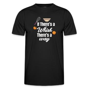 Wenn Es Einen Schneebesen Gibt, Gibt Es Einen - Männer Funktions-T-Shirt - Schwarz - Vorne - AI Model Male 178 dark (178cm)