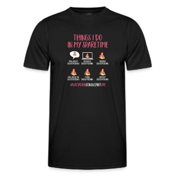 Lactation Consultant IBCLC - Men's Functional T-Shirt - black - Front - AI Model Male 178 dark (178cm)