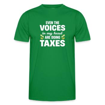 Even make the voices in my head - Men's Functional T-Shirt - kelly green - Front - AI Model Male 178 dark (178cm)
