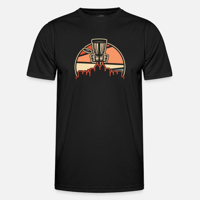 Frisbee Golf Disc Golf - Men's Functional T-Shirt - black