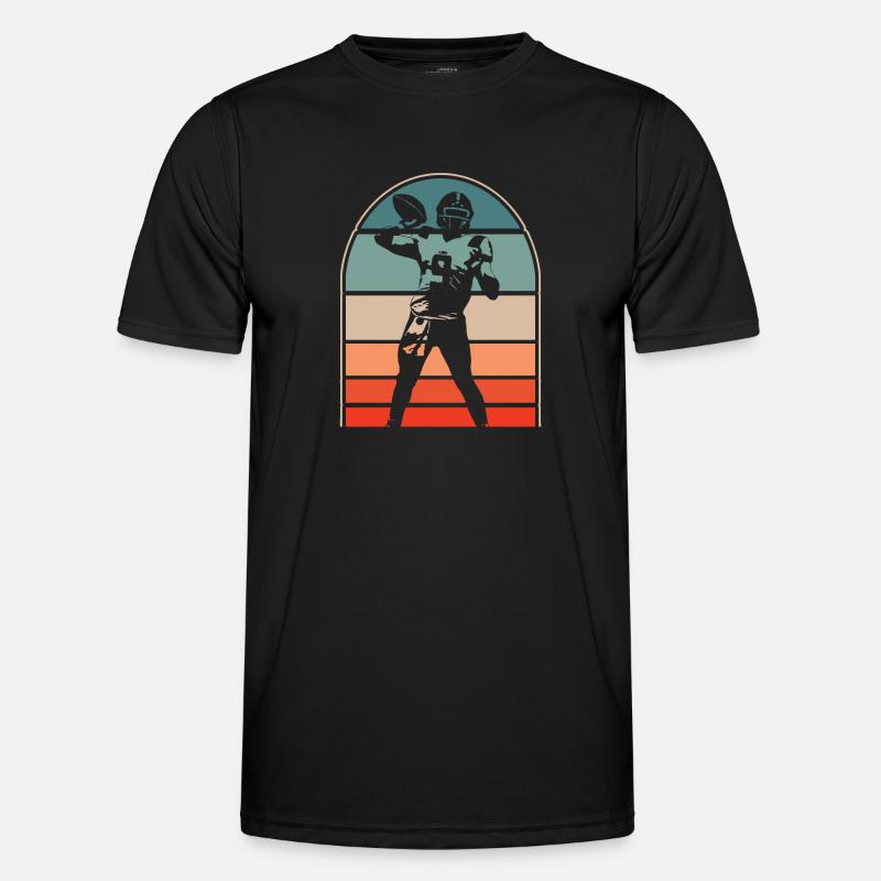 Fútbol americano - Camiseta funcional para hombres - negro