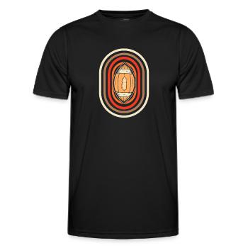 American Football - Männer Funktions-T-Shirt - Schwarz - Vorne - AI Model Male 178 dark (178cm)