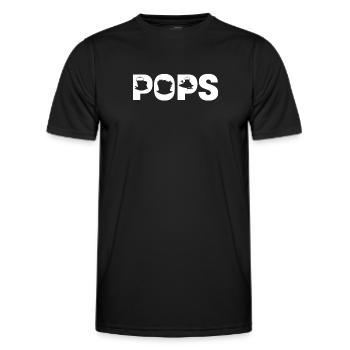 Pops Funny Gardener Grandpa Plantman Forester Farmer - Men's Functional T-Shirt - black - Front - AI Model Male 178 dark (178cm)