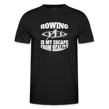 Rowing Rowing Rowing Rowing Club Rowing Team - Men's Functional T-Shirt - black - Front - AI Model Male 178 dark (178cm)