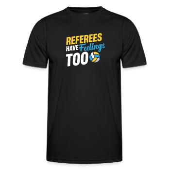 Les arbitres ont des sentiments trop étranges - T-shirt sport Homme - noir - Devant - AI Model Male 178 dark (178cm)