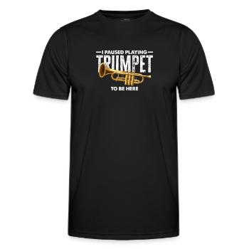 Trompete Trompeter Trompeten Spieler - Männer Funktions-T-Shirt - Schwarz - Vorne - AI Model Male 178 dark (178cm)