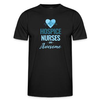 Hospice nurses are great - Men's Functional T-Shirt - black - Front - AI Model Male 178 dark (178cm)