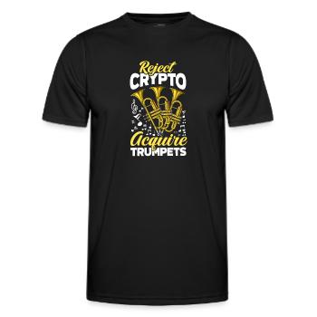 Trompete Trompeter Trompeten Spieler - Männer Funktions-T-Shirt - Schwarz - Vorne - AI Model Male 178 dark (178cm)